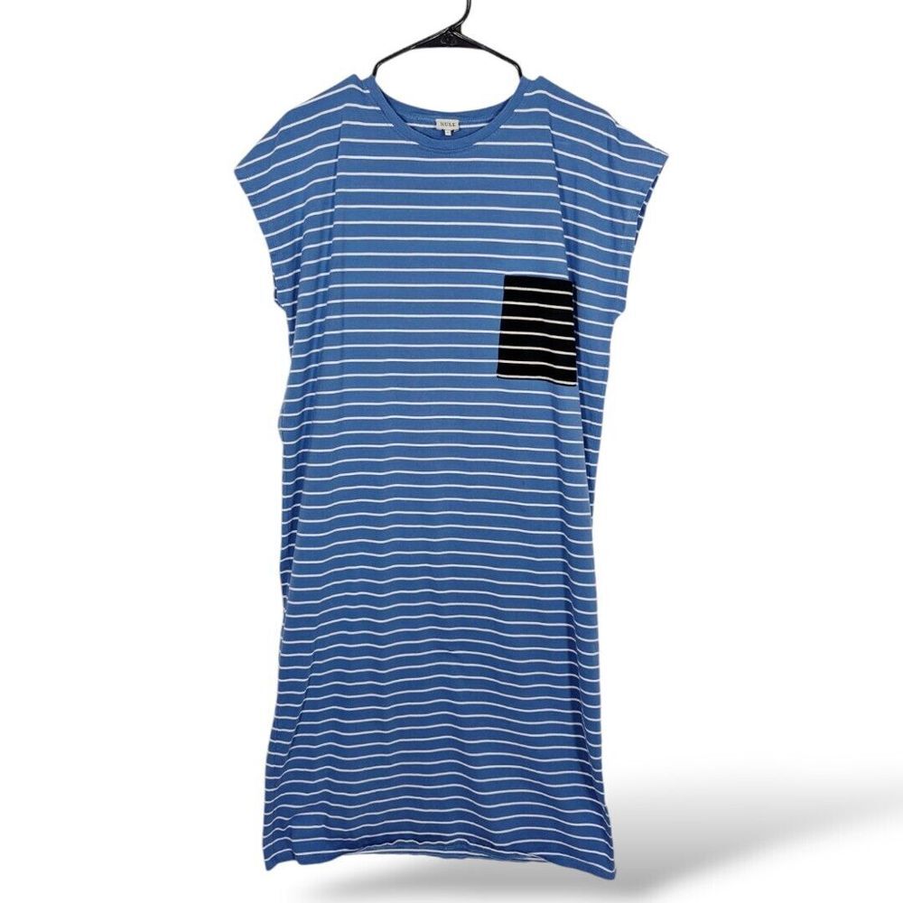 Kule The honor dress‎ M Blue Striped Nautical Beachy Vacation Midi Relax